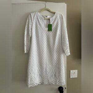Lilly Pulitzer beautiful white dress NWT medium
